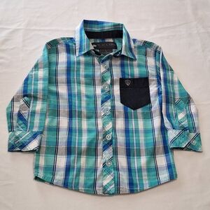 Plaid Kids Shirt with Pocket